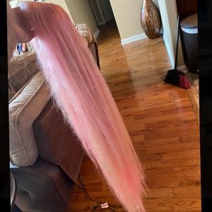 30 inch Pink Lace Front Wig